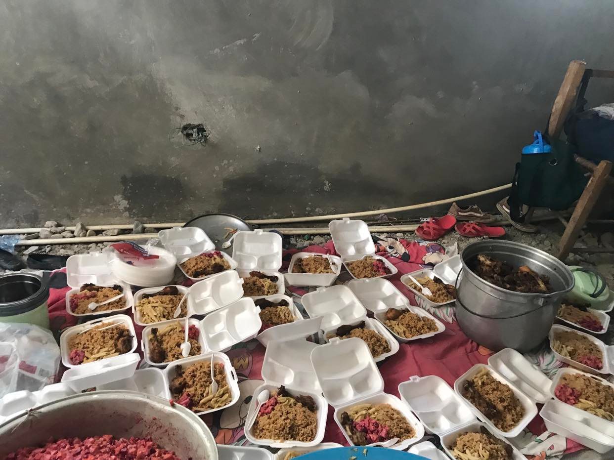 Meals prepared to share with the community
